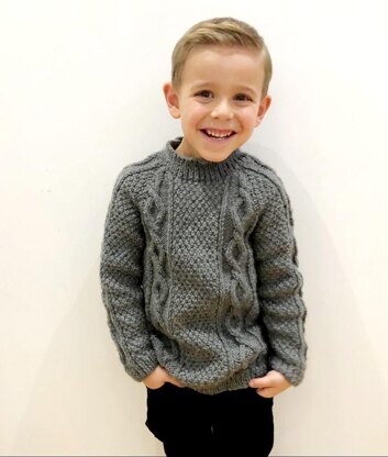 Baby boy cable knit on sale sweater