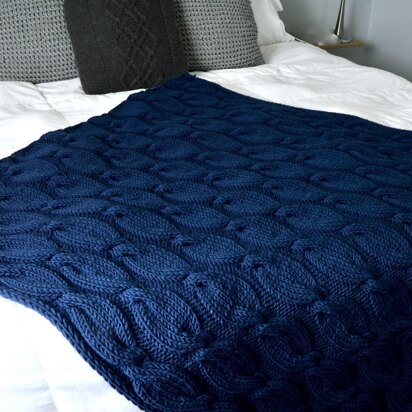 Simply Cabled Blanket