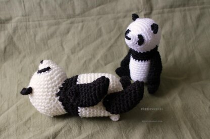 テディベア型パンダあみぐるみ / Teddy Panda bear amigurumi