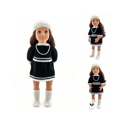 18 Doll Cheer 5 Pc Outfit: Purple – Handmade Designs for Dolls