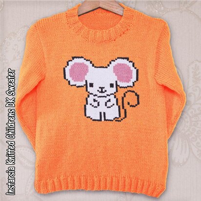 Intarsia - Chinese Zodiac - Rat Chart & Childrens Sweater