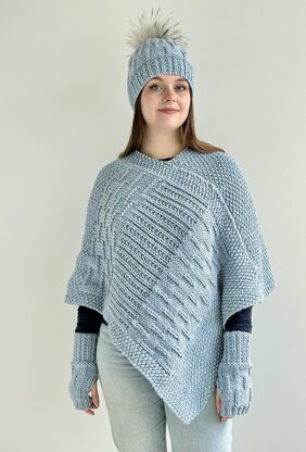‘Caterpillar’ Set - Poncho, Hat and Gloves