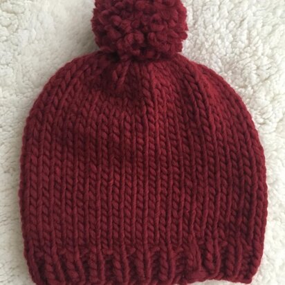 Red Chunky Hat