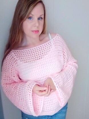 Crochet Summer Mesh Sweater Pattern