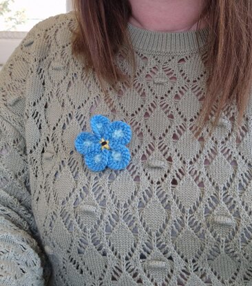Springtime Flower Posy PDF Knitting Pattern Daffodil Forget-me-not Tulip Cosmos Bluebell