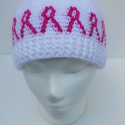 Pink Ribbon Chemo Hat