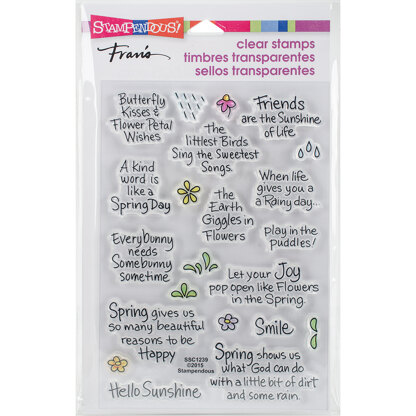 Stampendous Perfectly Clear Stamps - Spring Sentiments