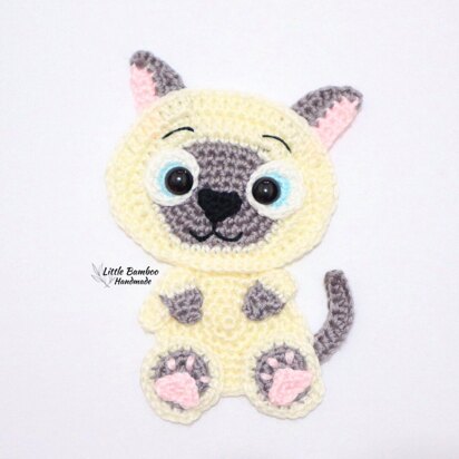 Siamese Cat Applique