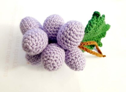 10 crochet fruits set