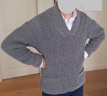 1960s Mens Vintage Twisted Rib Sweater