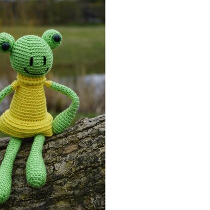 Amigurumi Häkelanleitung Froschmädchen Linda