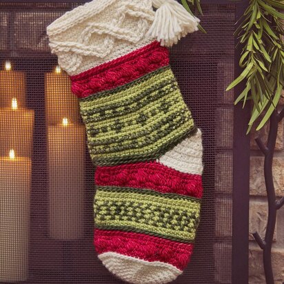 Infinity Crochet Noel Stocking