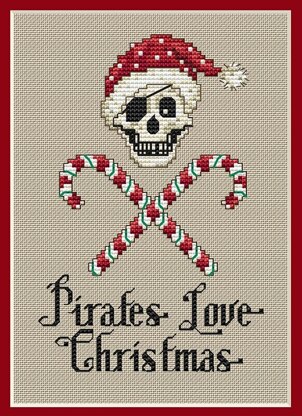 Sue Hillis Designs Candy Cane Pirate - PS161 - Leaflet