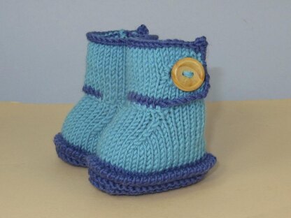 Baby One Button Bumper Booties