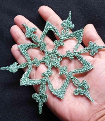 Dragonfly Snowflake Applique Crochet Pattern