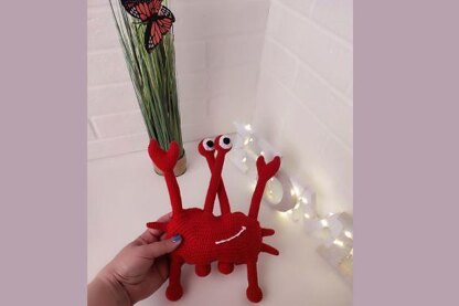 Crochet pattern red crab, Crochet pattern Sea creature, Crochet pattern amigurumi crab, crochet pattern sea animals, lobster décor