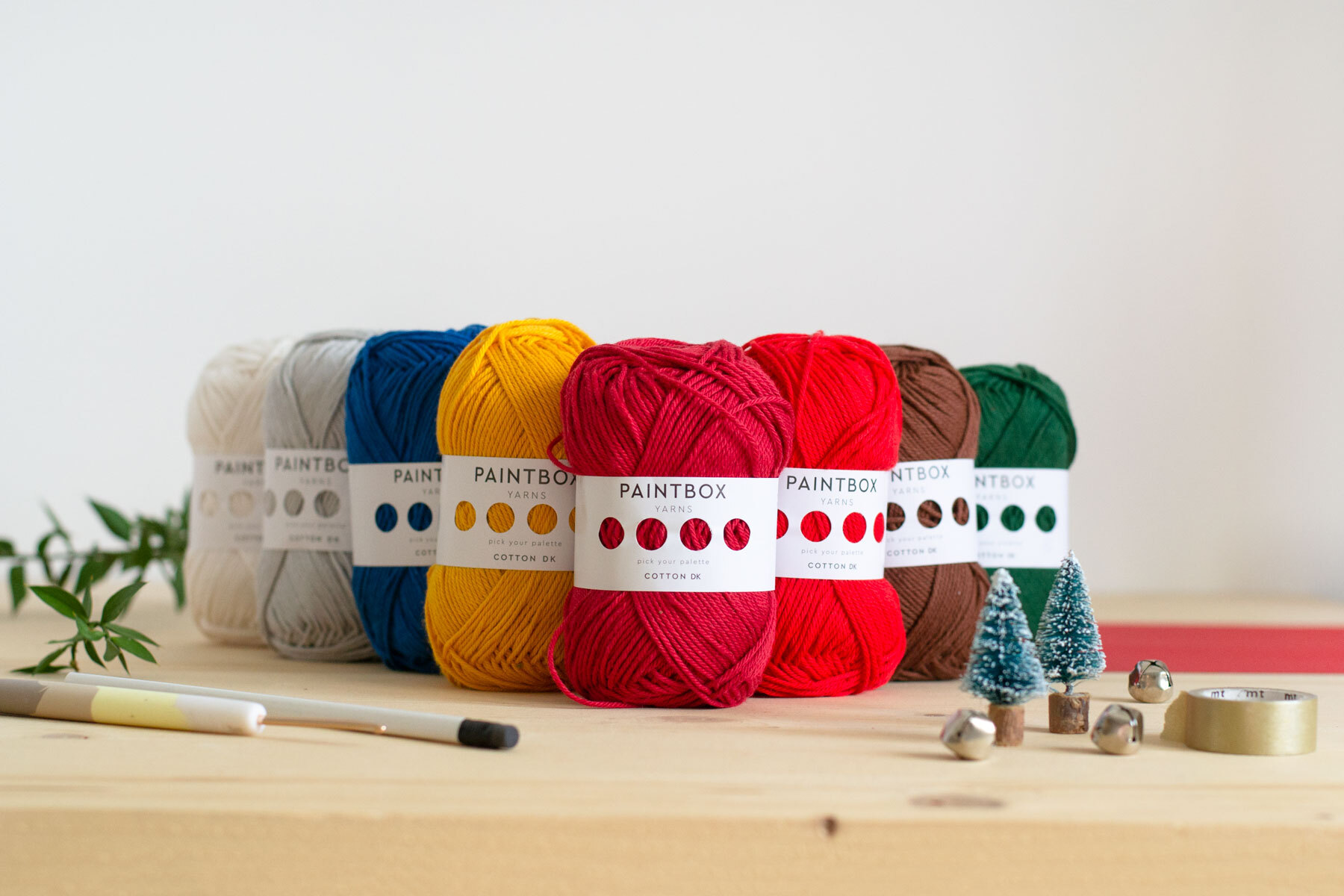 Paintbox Yarns Paintbox Yarns Cotton DK 10 ball Colourpack - Amigurumi Advent 2020 - view 2