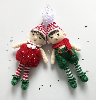 Christmas elf toy knitting pattern 19083