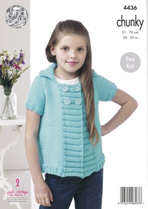 Jackets in King Cole Comfort Chunky - 4436 - Downloadable PDF