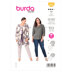 Burda Style Plus Coat / Jacket B6034 - Paper Pattern, Size 44 - 54