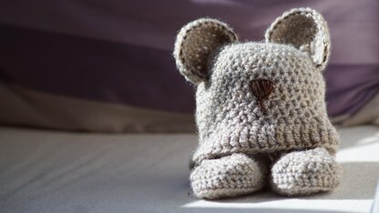 Teddy Bear Hat & Booties
