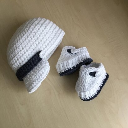 Baby Bootie & Hat Set N 263