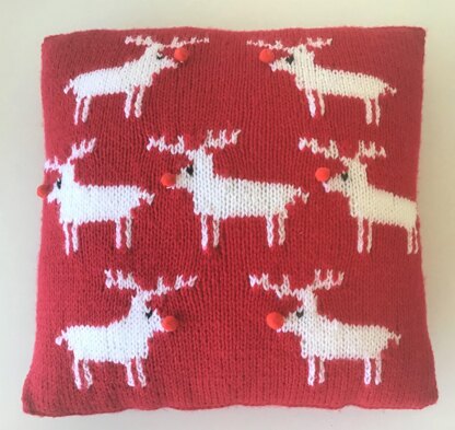 Christmas Reindeer Cushion