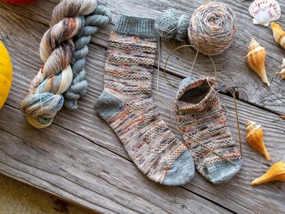 Slip Into Fall Toe Up Socks