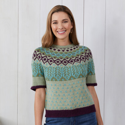 1190 Orion - Jumper Knitting Pattern for Women in Valley Yarns Ashfield