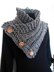 752-HECTANOOGA Side Buttoned Knit Scarf Cowl
