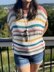 Arie Happy Shiny Stripe Summer Adjustable Wrap Top