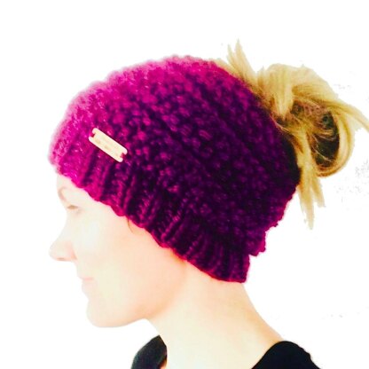 Honeycomb Love Bun Hat