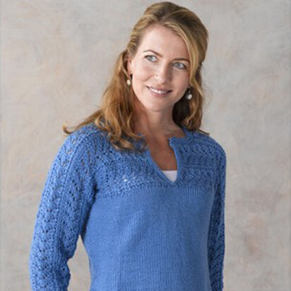 288 Thetis Pullover - Sweater Knitting Pattern for Women in Valley Yarns Colrain