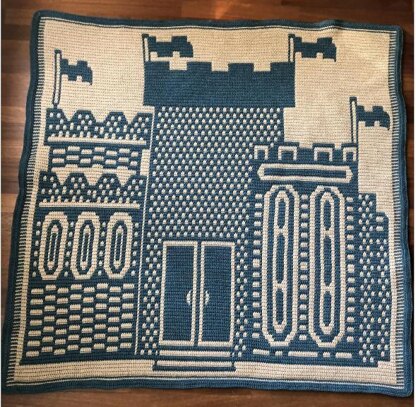 3 Turret Castle Blanket Pattern