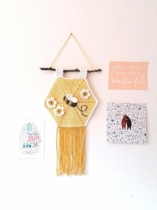Bee my baby wall hanging