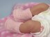 Just For Preemies - Premature Baby 4 Ply Garter Stitch Bumper Booties