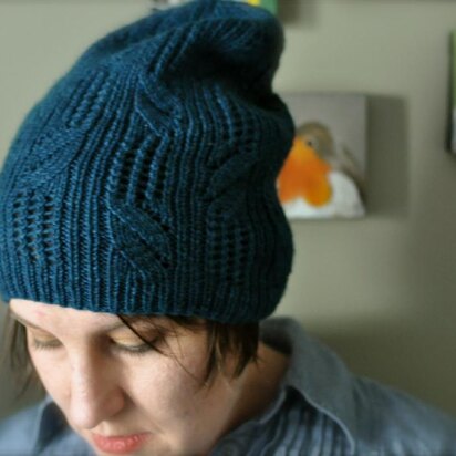 Knitting School Dropout Twisted Vines Hat PDF