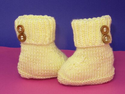 Easy Baby 2 Button Booties