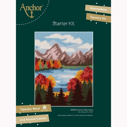 Anchor Autumn Mountains Tapestry Kit - 14 x 18 cm