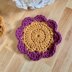 Polka Dot Flower Coaster