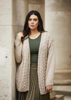 Krini Cardigan in Rowan Merino Aria - RM007-00009-DEP - Downloadable PDF