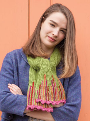 Otto Scarf in Classic Elite Yarns Color By Kristin - Downloadable PDF