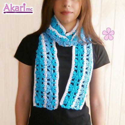 Four Lacy long Scarves crochet patterns_ PLS1