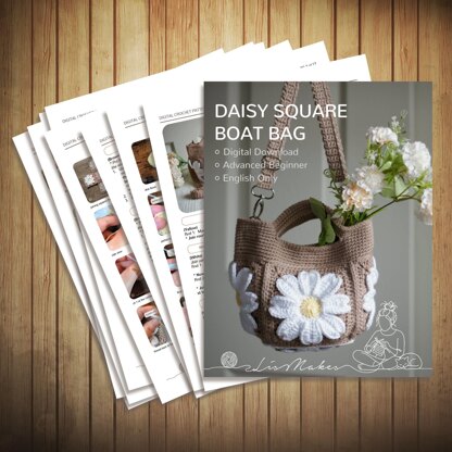 Daisy Square Boat Bag