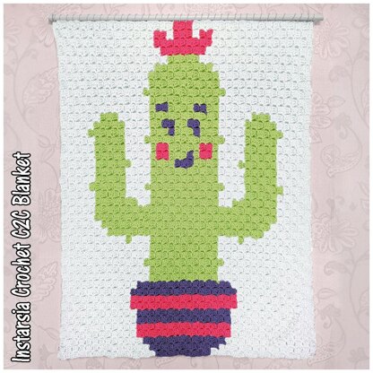 Intarsia - Smirking Cactus - Chart Only