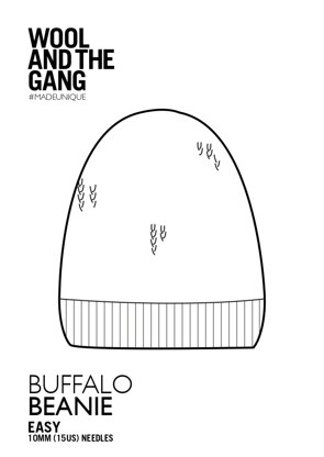 Buffalo Beanie in Wool and the Gang Mixtape Yarn - Downloadable PDF