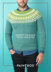 Forest Fairisle Yoke Sweater - Free Knitting Pattern For Men in Paintbox Yarns Wool Mix Aran