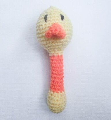 Chick Baby Bib and Rattle