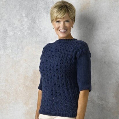 467 French Vine Pullover - Sweater Knitting Pattern for Women in Valley Yarns Valley Superwash