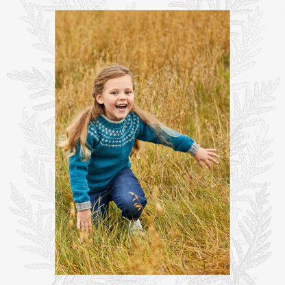 Wren Child's Sweater -  Knitting Pattern For Girls and Boys in Willow & Lark Heath Solids by Willow & Lark